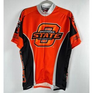 Adrenaline Promotions Oklahoma State Cowboys OSU Cycling Jersey 3/4 Zip Men XXL